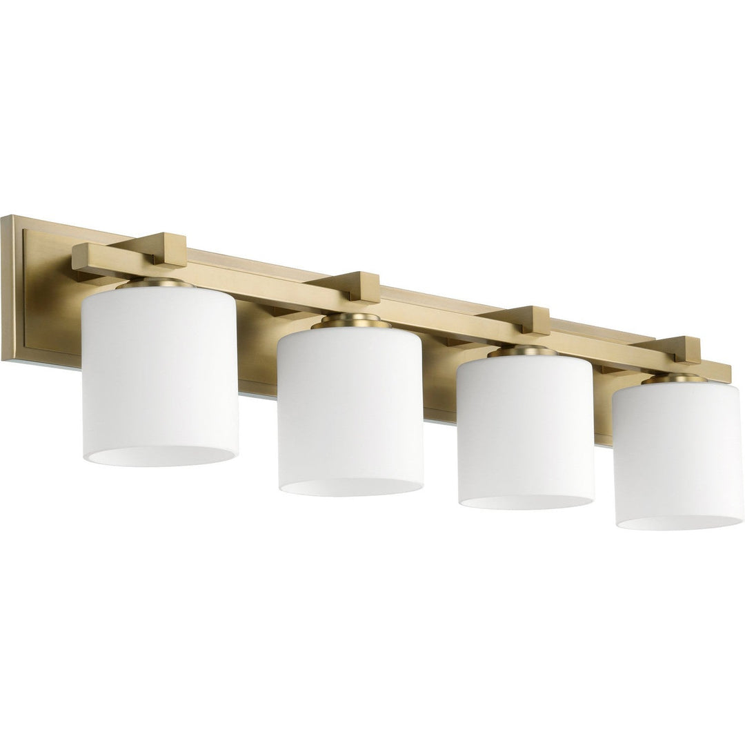 Quorum 5369 Vanities 5369-4-80 Bath Vanity Light 33 in. wide - Aged Brass