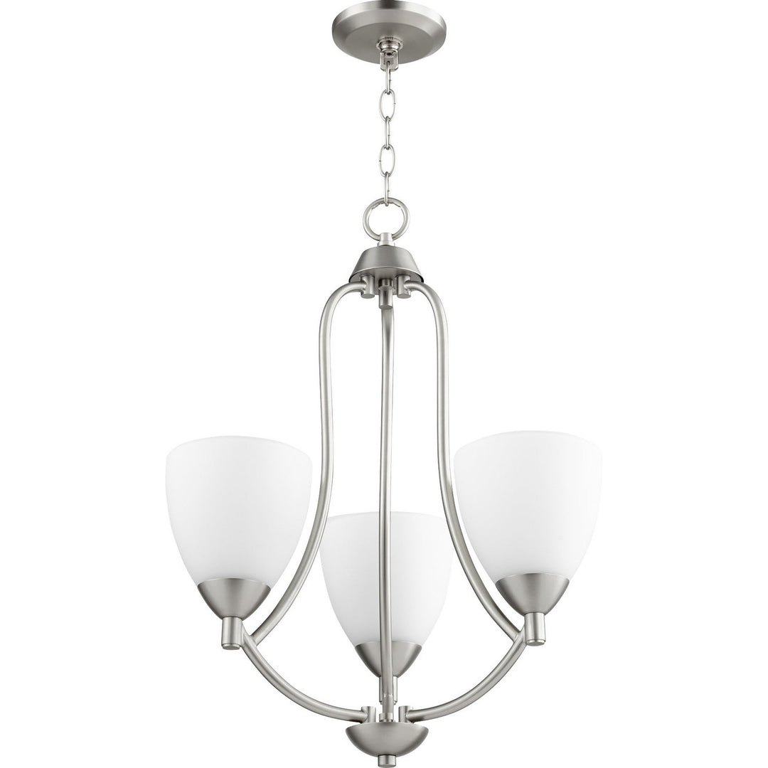 Quorum Barkley 6069-3-65 Chandelier Light - Satin Nickel