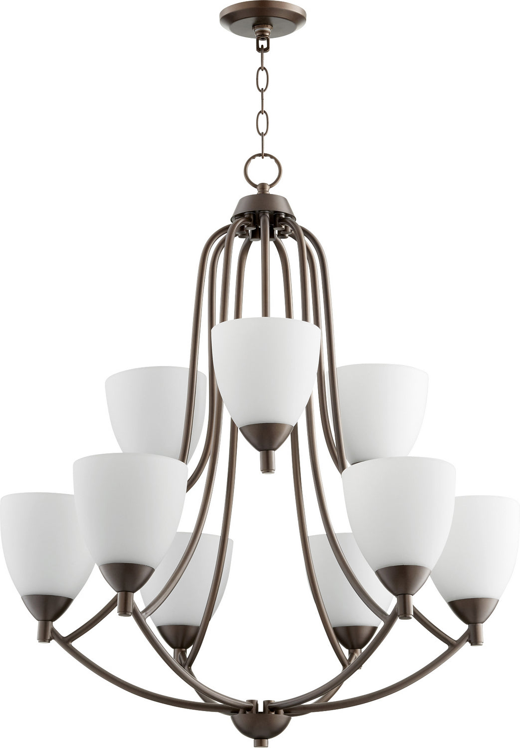 Quorum Barkley 6069-9-86 Chandelier Light - Oiled Bronze