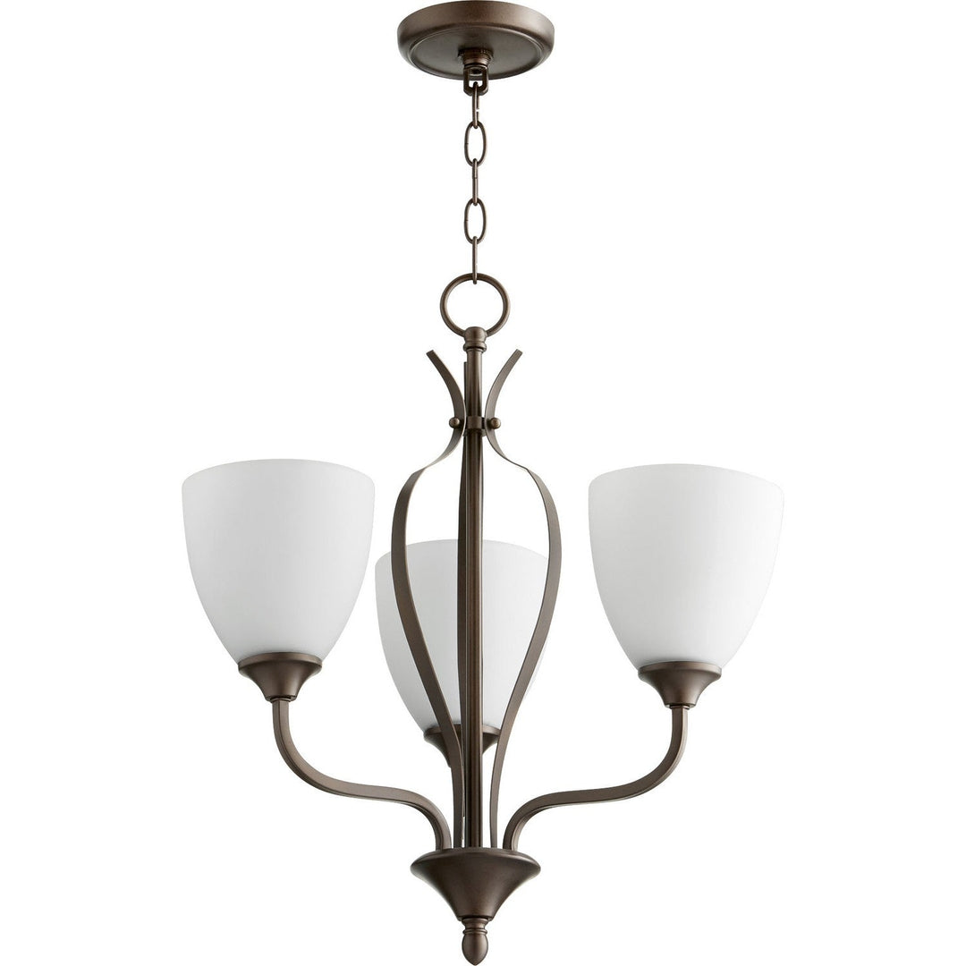 Quorum Jardin 6127-3-86 Chandelier Light - Oiled Bronze