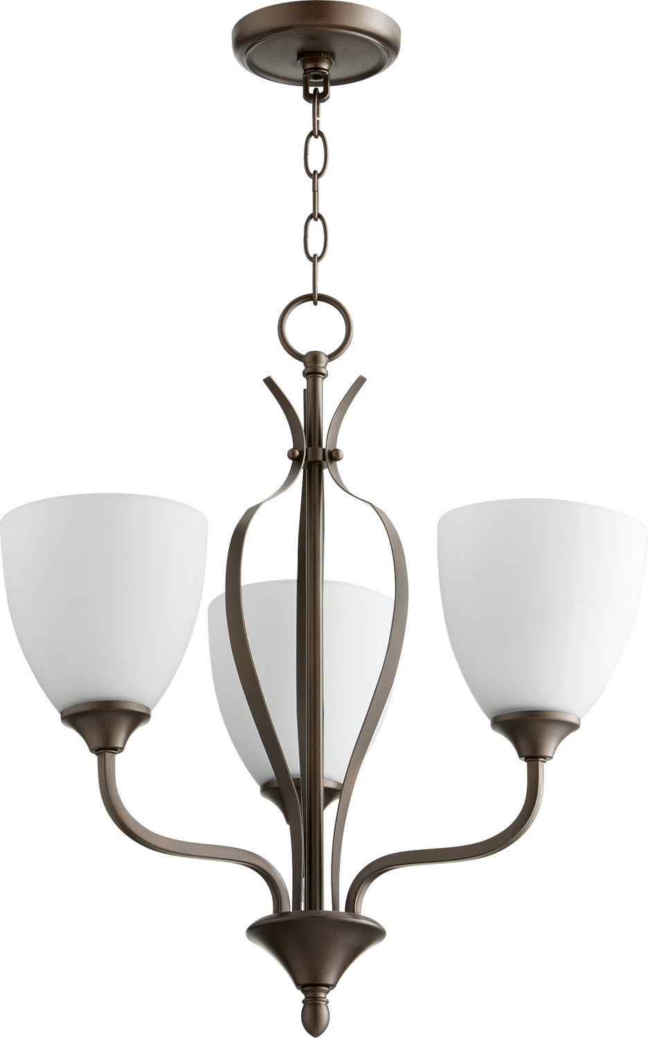Quorum Jardin 6127-3-86 Chandelier Light - Oiled Bronze