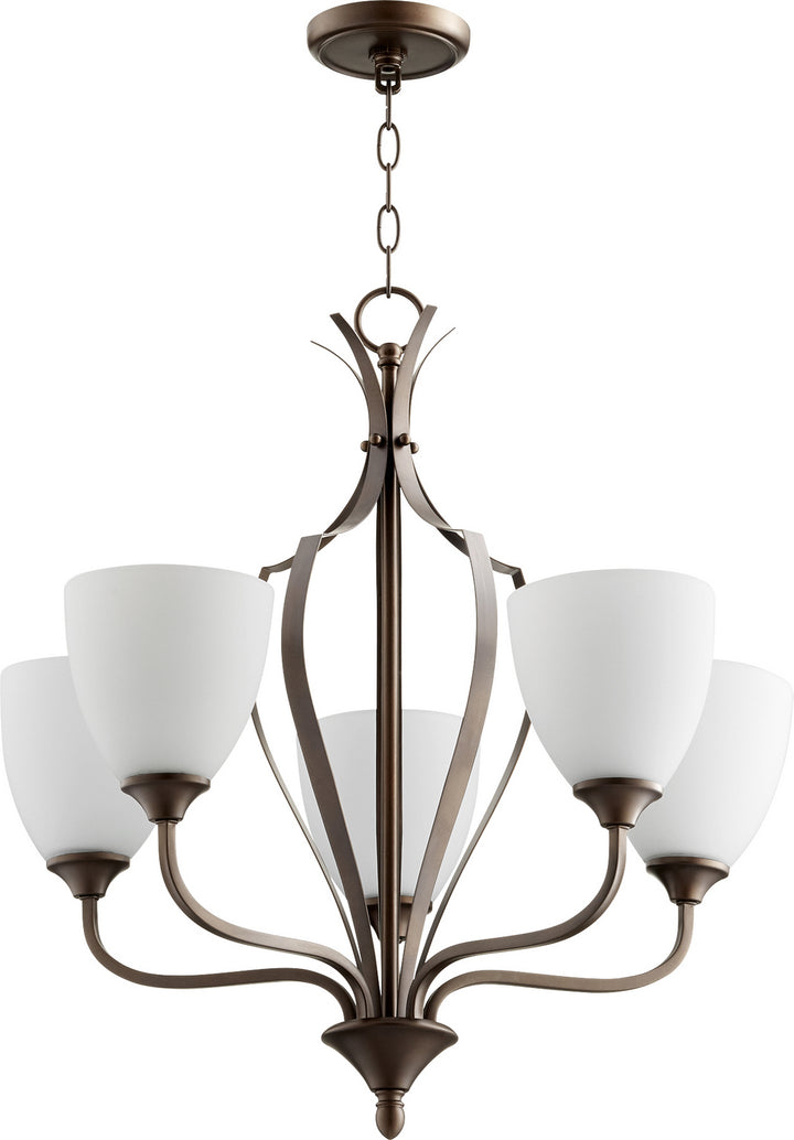 Quorum Jardin 6127-5-86 Chandelier Light - Oiled Bronze