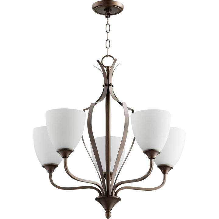 Quorum Jardin 6127-5-86 Chandelier Light - Oiled Bronze