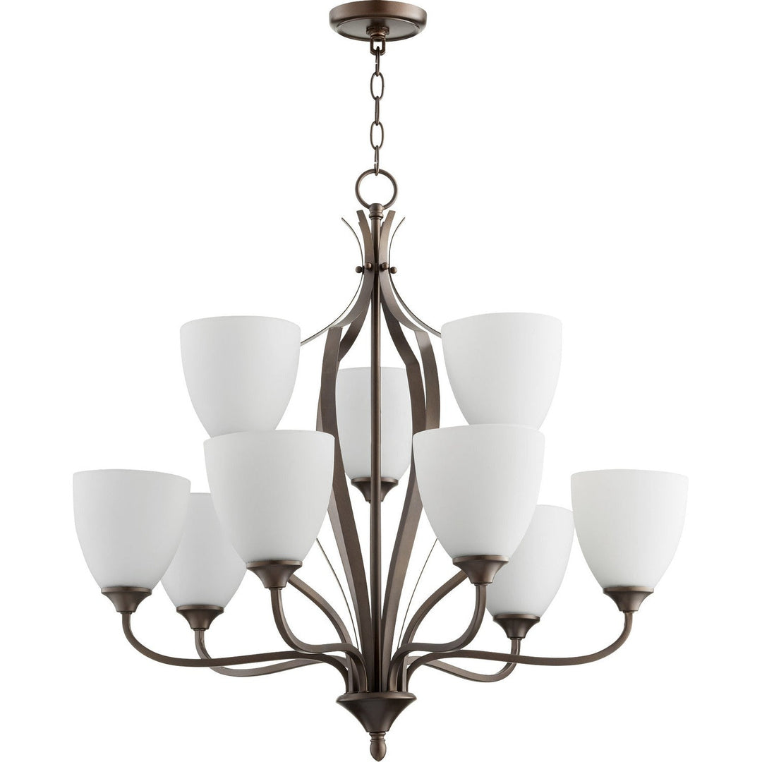 Quorum Jardin 6127-9-86 Chandelier Light - Oiled Bronze