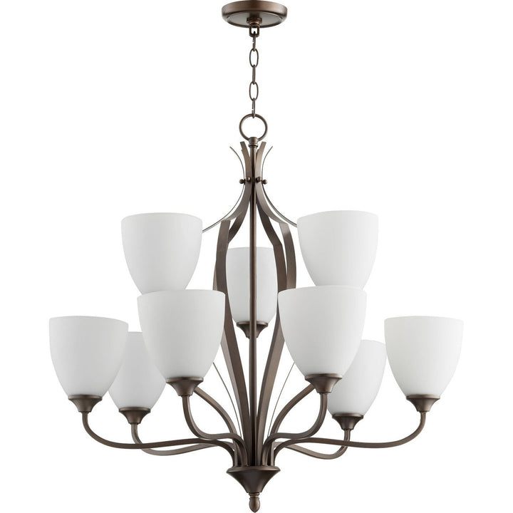 Quorum Jardin 6127-9-86 Chandelier Light - Oiled Bronze