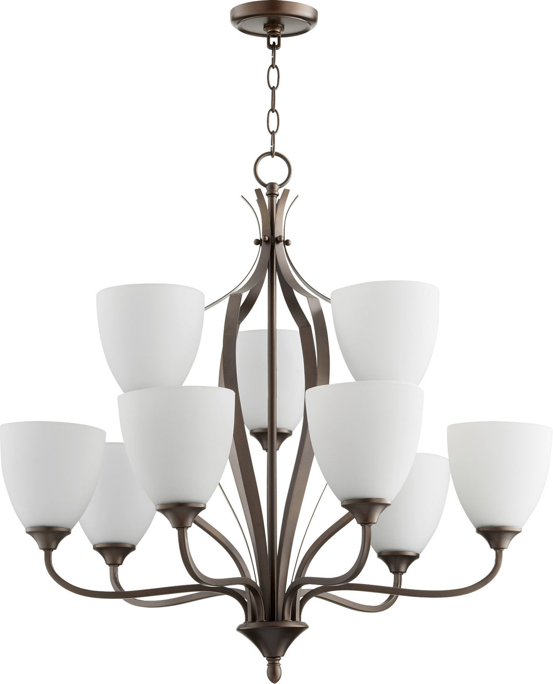 Quorum Jardin 6127-9-86 Chandelier Light - Oiled Bronze