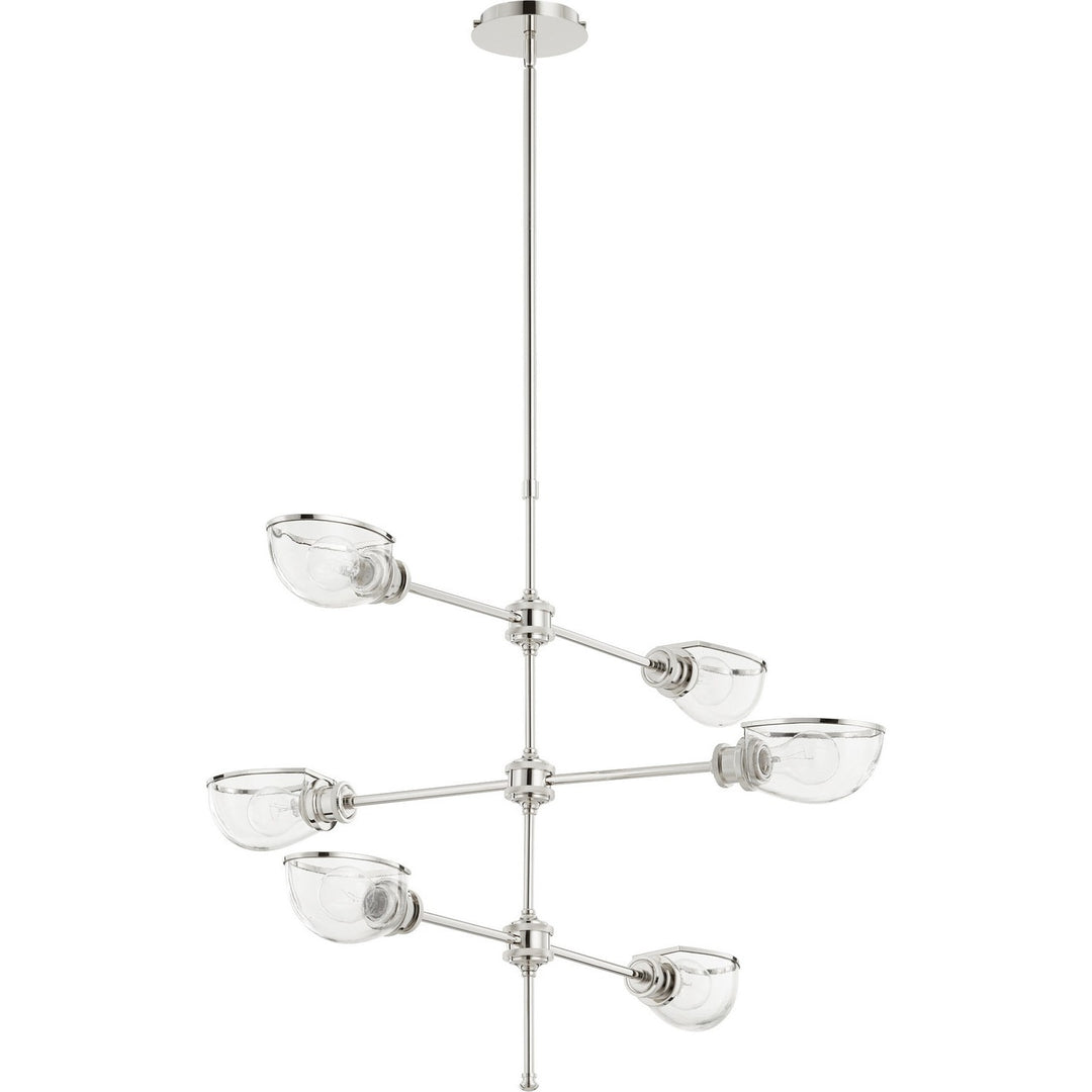 Quorum Menlo 617-6-62 Chandelier Light - Polished Nickel