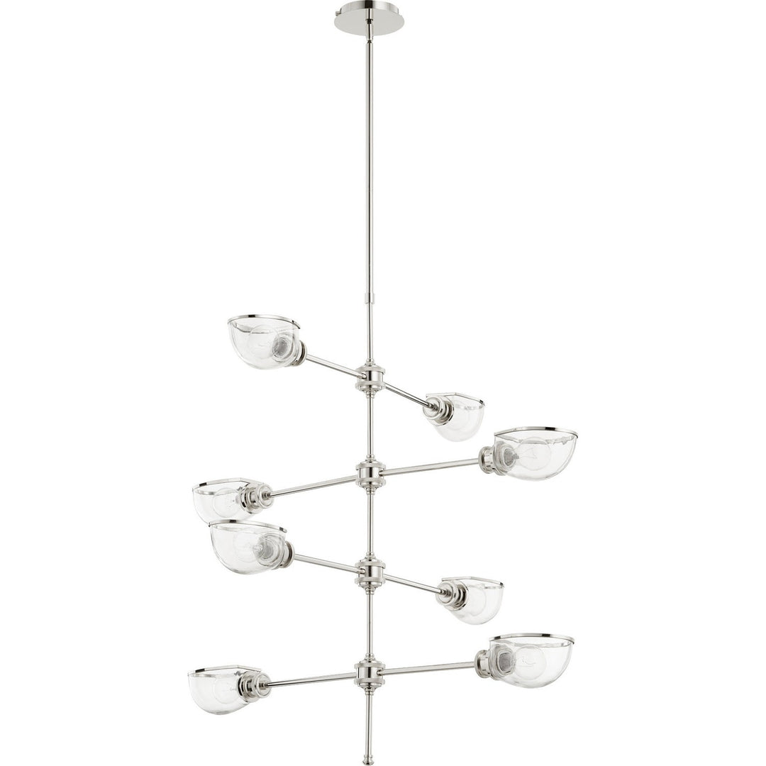 Quorum Menlo 617-8-62 Chandelier Light - Polished Nickel