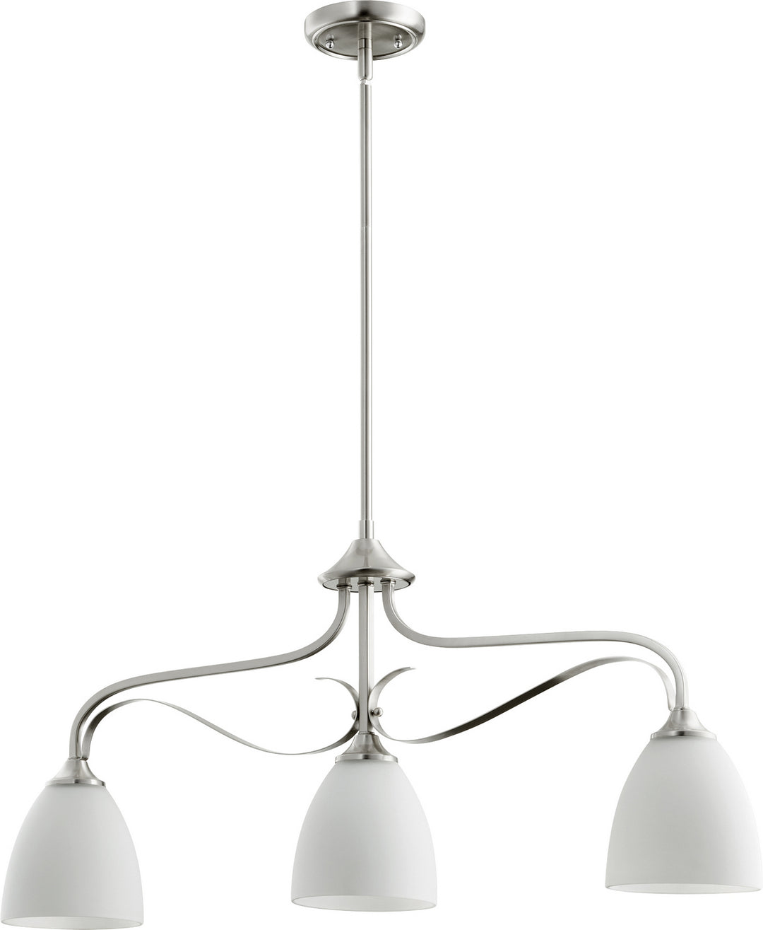 Quorum Jardin 6627-3-65 Pendant Light - Satin Nickel
