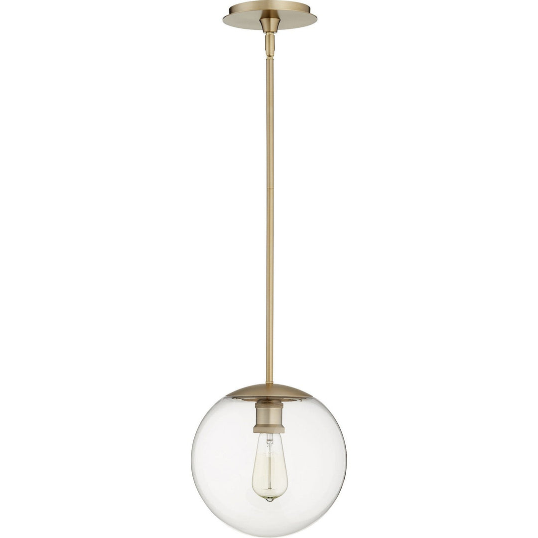 Quorum Globe Pendants 80-10-80 Pendant Light - Aged Brass