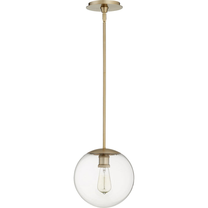 Quorum Globe Pendants 80-10-80 Pendant Light - Aged Brass