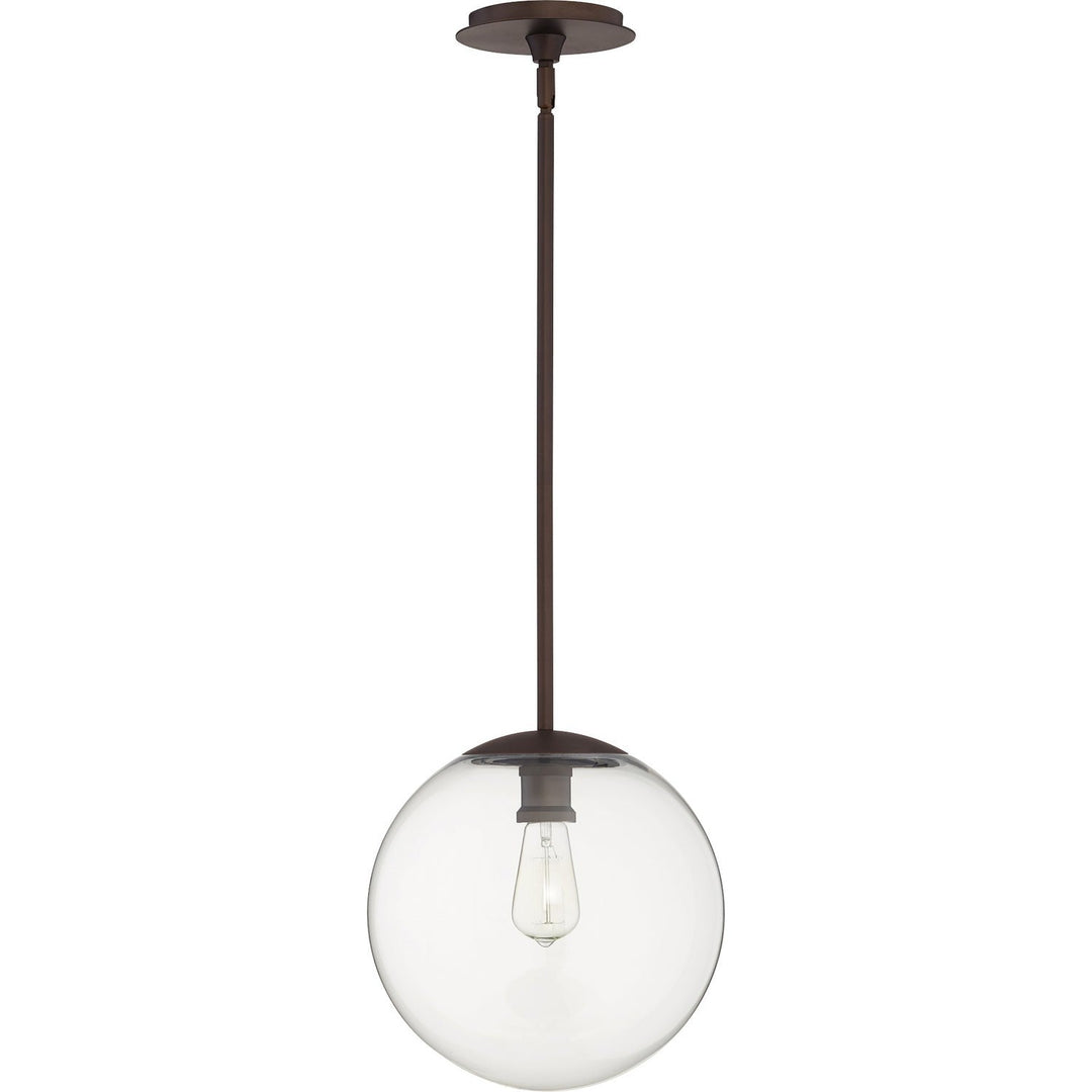 Quorum Globe Pendants 80-12-86 Pendant Light - Oiled Bronze,  Medium Oak/Dark Oak/