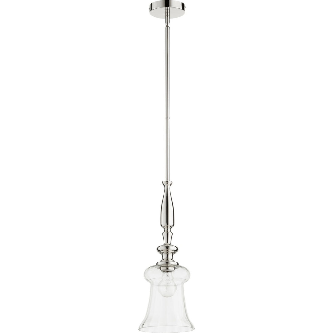 Quorum Clear Glass Pendants 883-62 Pendant Light - Polished Nickel w/ Clear