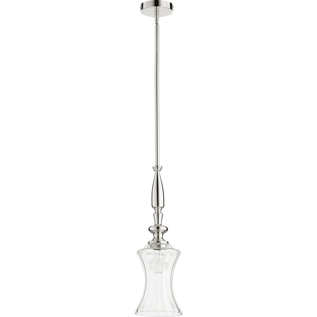 Quorum Clear Glass Pendants 884-62 Pendant Light - Polished Nickel w/ Clear