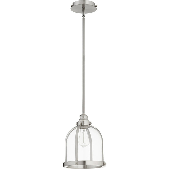 Quorum Banded Series 886-65 Pendant Light - Satin Nickel