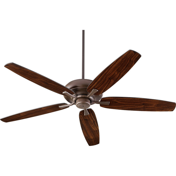 Quorum Apex 90565-86 Ceiling Fan 56 in. - Oiled Bronze, Oiled Bronze/Walnut