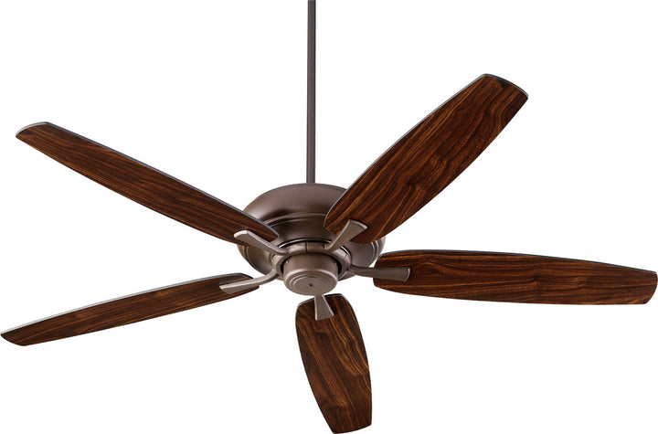 Quorum Apex 90565-86 Ceiling Fan 56 in. - Oiled Bronze, Oiled Bronze/Walnut