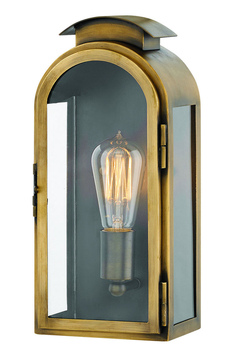 Hinkley Lighting 2520LS  Rowley Outdoor Light Antique Brass