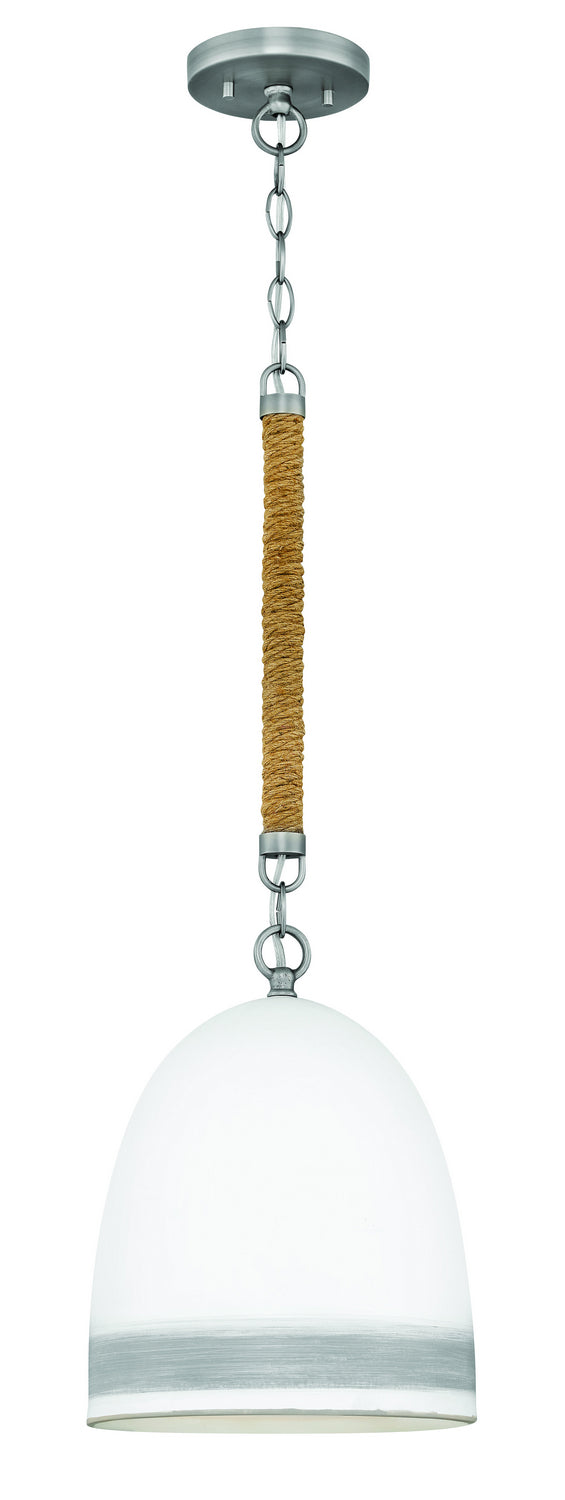 Hinkley Nash 3364AN-GR Pendant Light - Antique Nickel with Grey Stripe