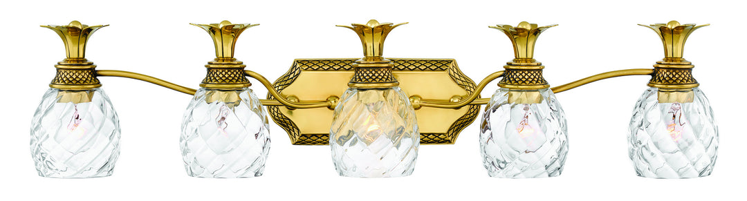 Hinkley Plantation 5315BB Bath Vanity Light 37 in. wide - Burnished Brass