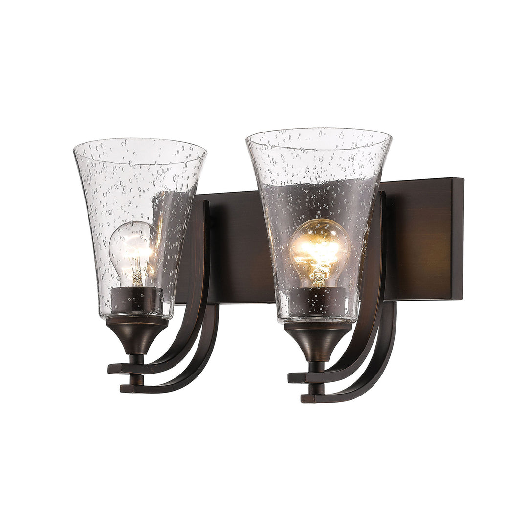 Millennium Natalie 1492-RBZ Bath Vanity Light 15 in. wide - Rubbed Bronze
