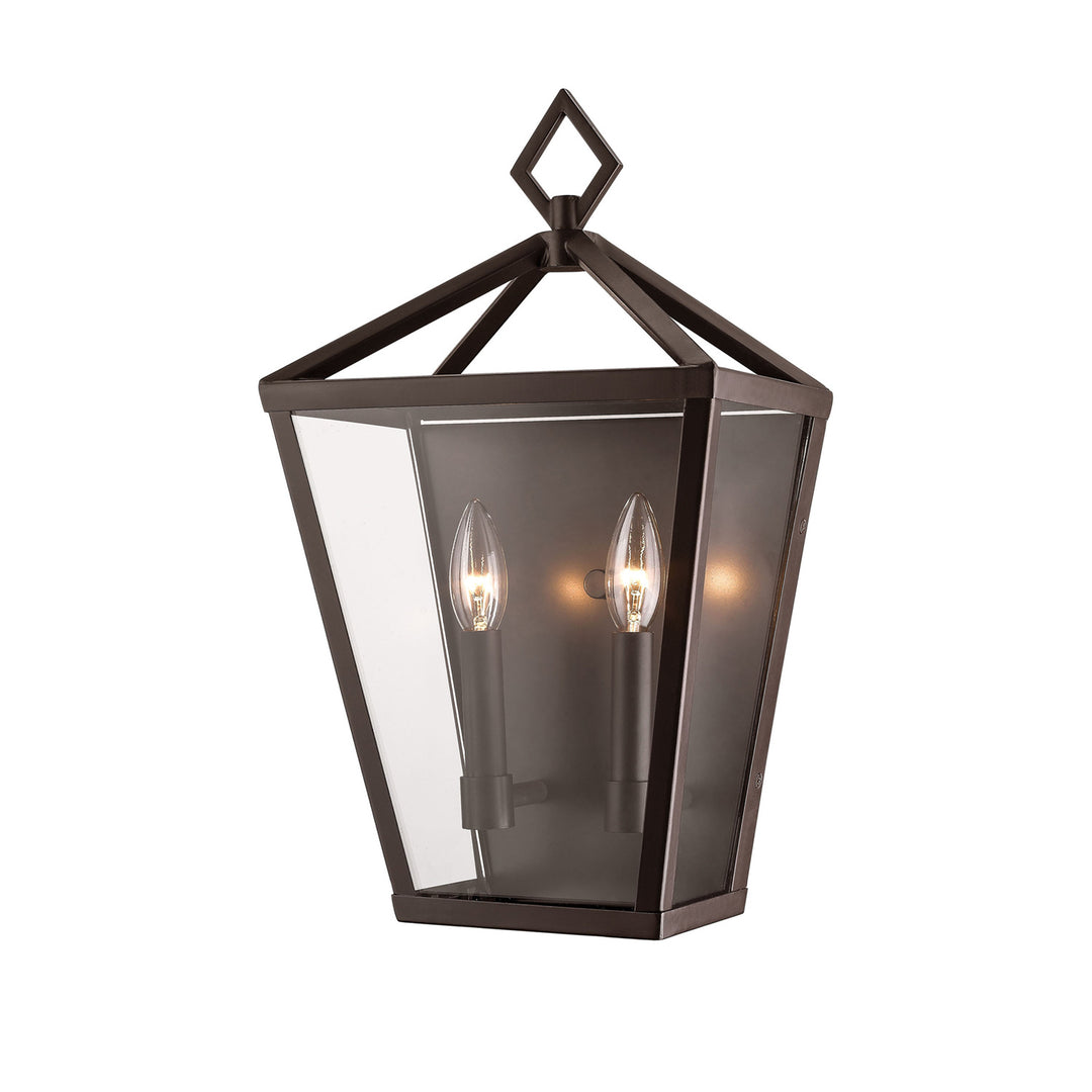 Millennium Lighting 2531-PBZ Arnold Two Light Outdoor Wall Bracket Outdoor Bronze / Dark