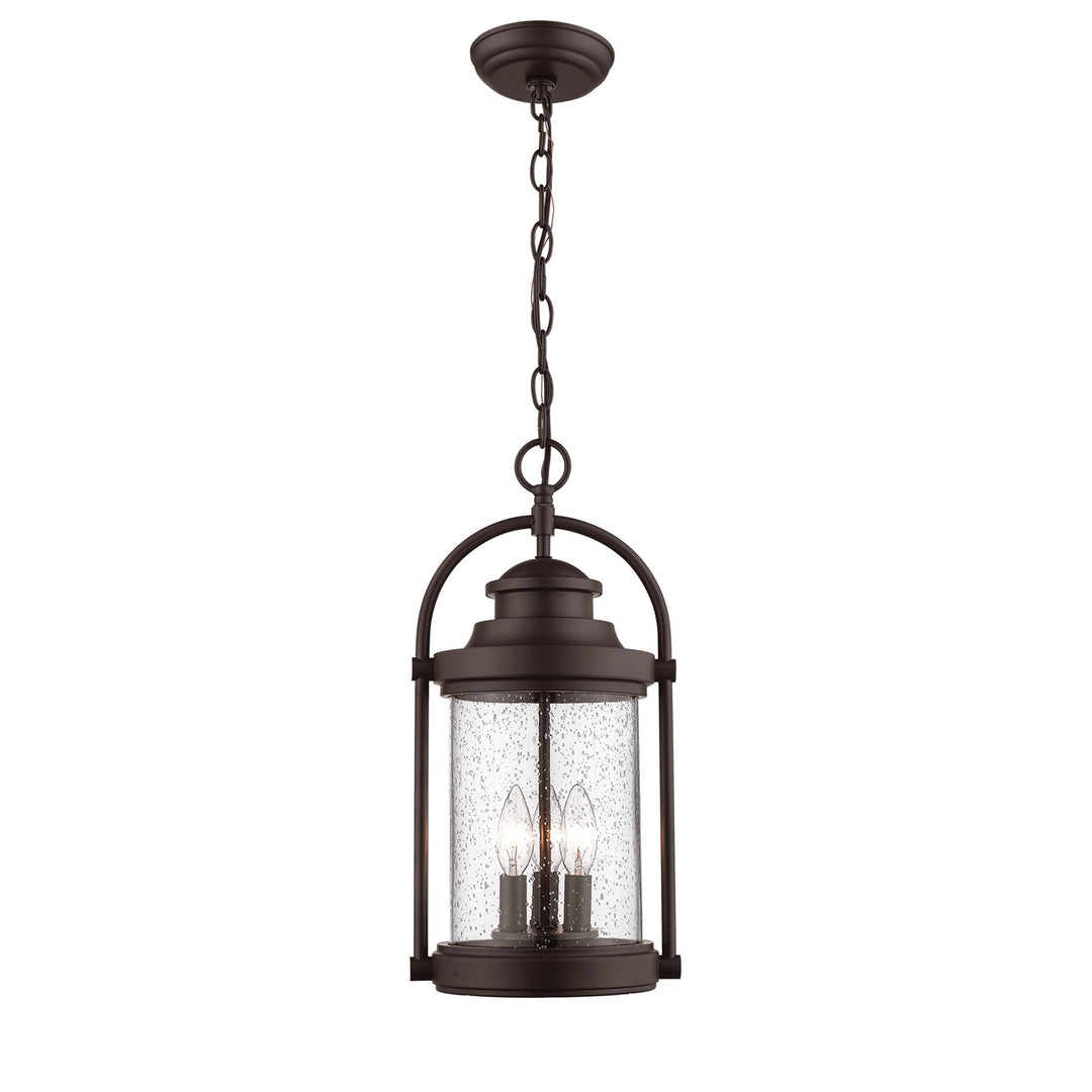 Millennium Lighting 2544-PBZ Livingston Three Light Outdoor Hanging Lantern Outdoor Bronze / Dark