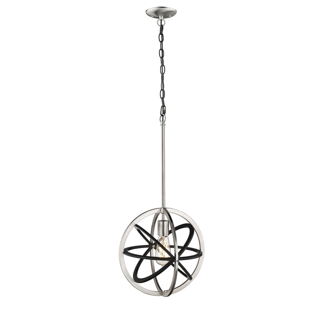 Millennium 3395-MB/BN Pendant Light - Matte Black/Brushed Nickel