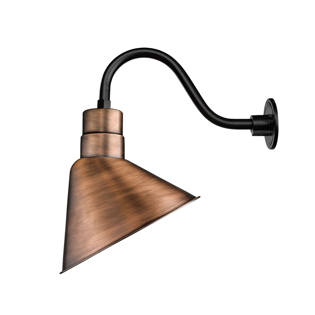 Millennium Lighting RAS12-NC R Series One Light Pendant Outdoor Copper/Antique/Verde