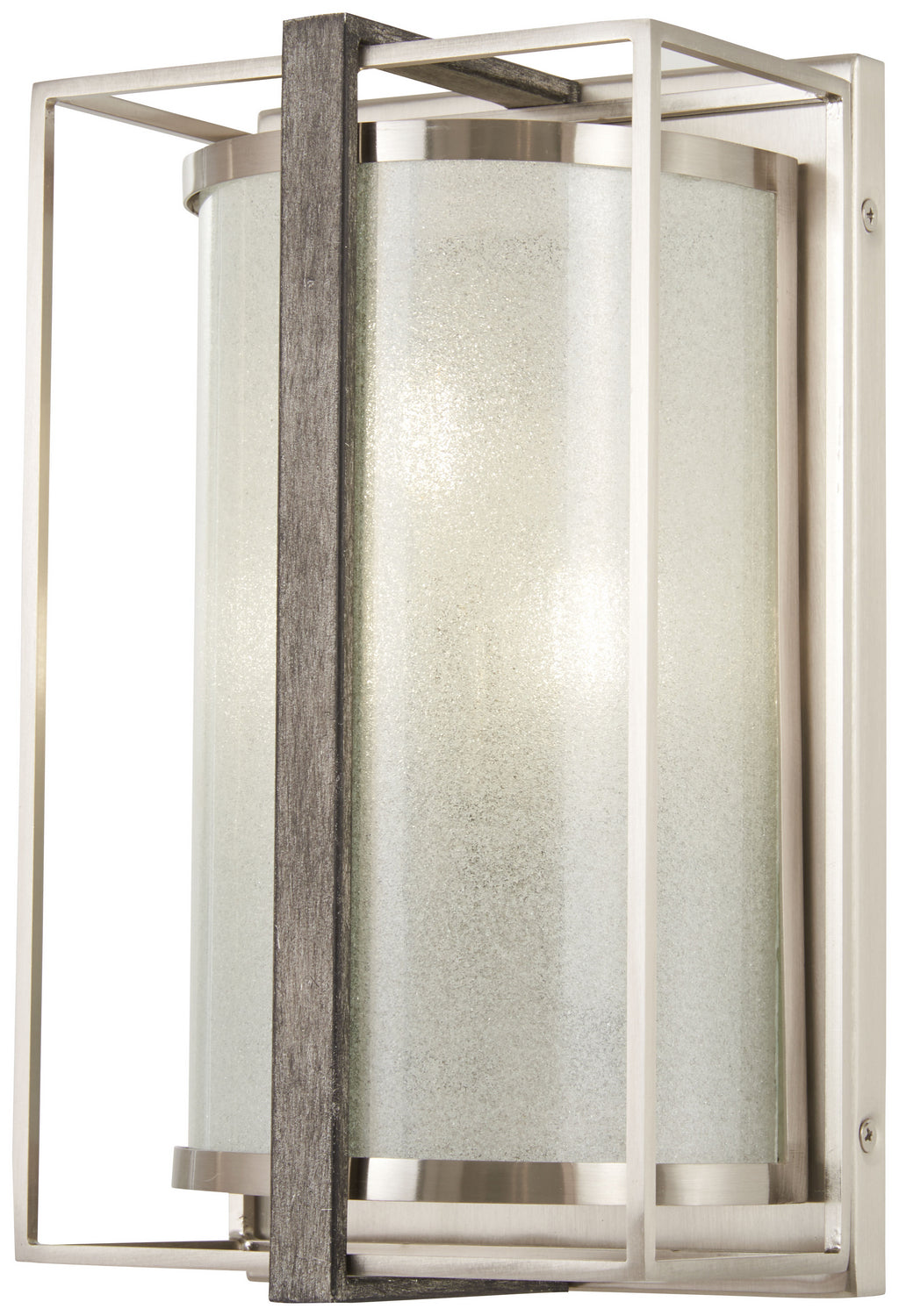 Minka-Lavery Tyson'S Gate 3563-098 Wall Light - Brushed Nickel W/Shale Wood