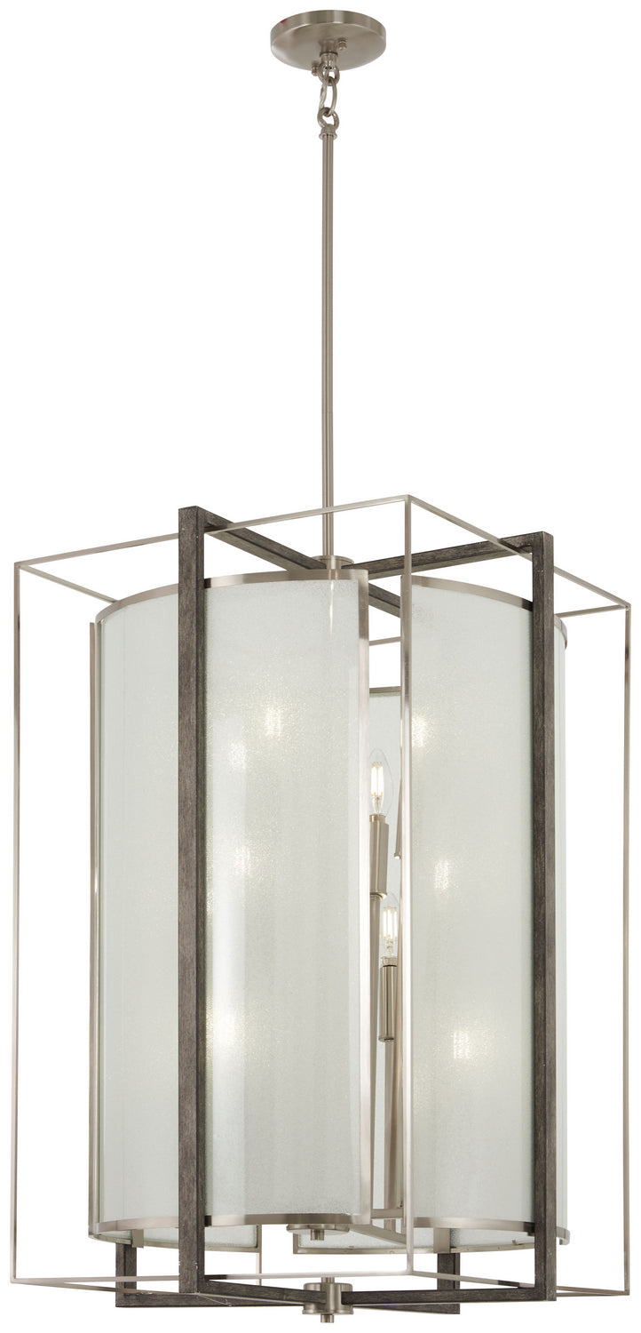 Minka-Lavery Tyson'S Gate 3569-098 Pendant Light - Brushed Nickel W/Shale Wood