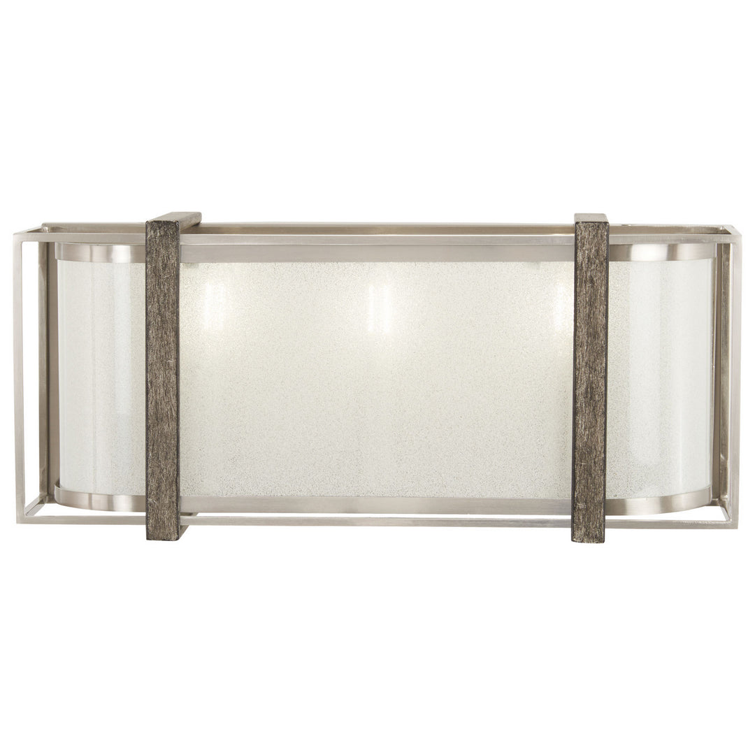 Minka-Lavery Tyson'S Gate 4563-098 Bath Vanity Light 16 in. wide - Brushed Nickel W/Shale Wood