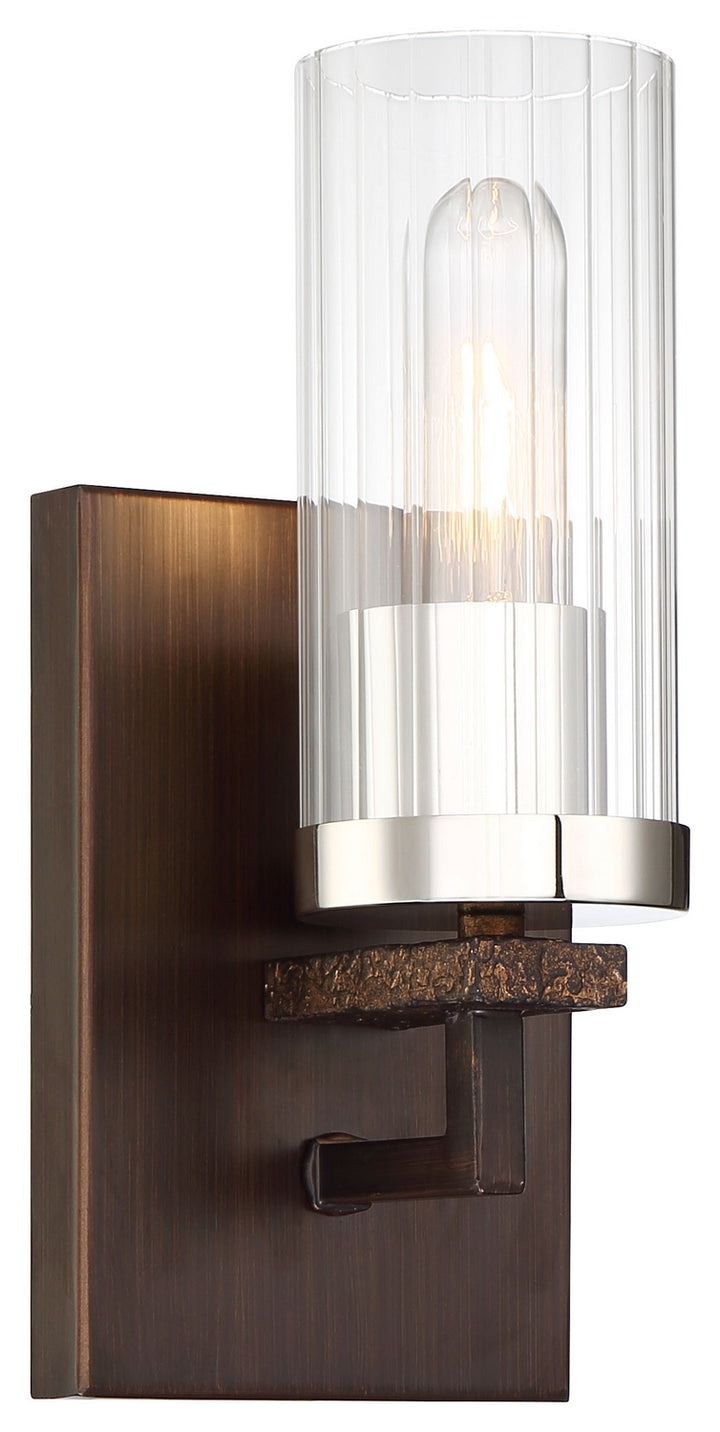 Minka-Lavery Maddox Roe 4601-101 Wall Light - Iron Ore W/Gold Dust Highlight