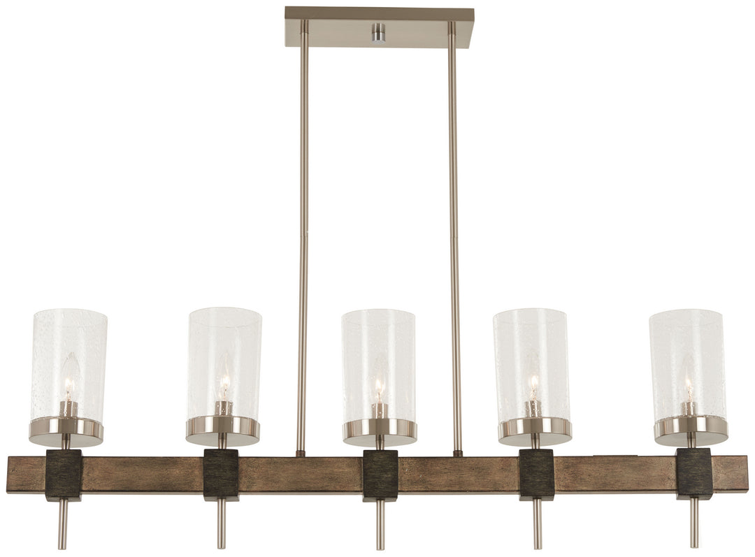 Minka-Lavery Bridlewood 4635-106 Pendant Light - Stone Grey W/Brushed Nickel