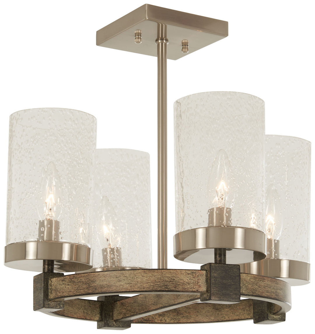 Minka-Lavery Bridlewood 4637-106 Ceiling Light - Stone Grey W/Brushed Nickel