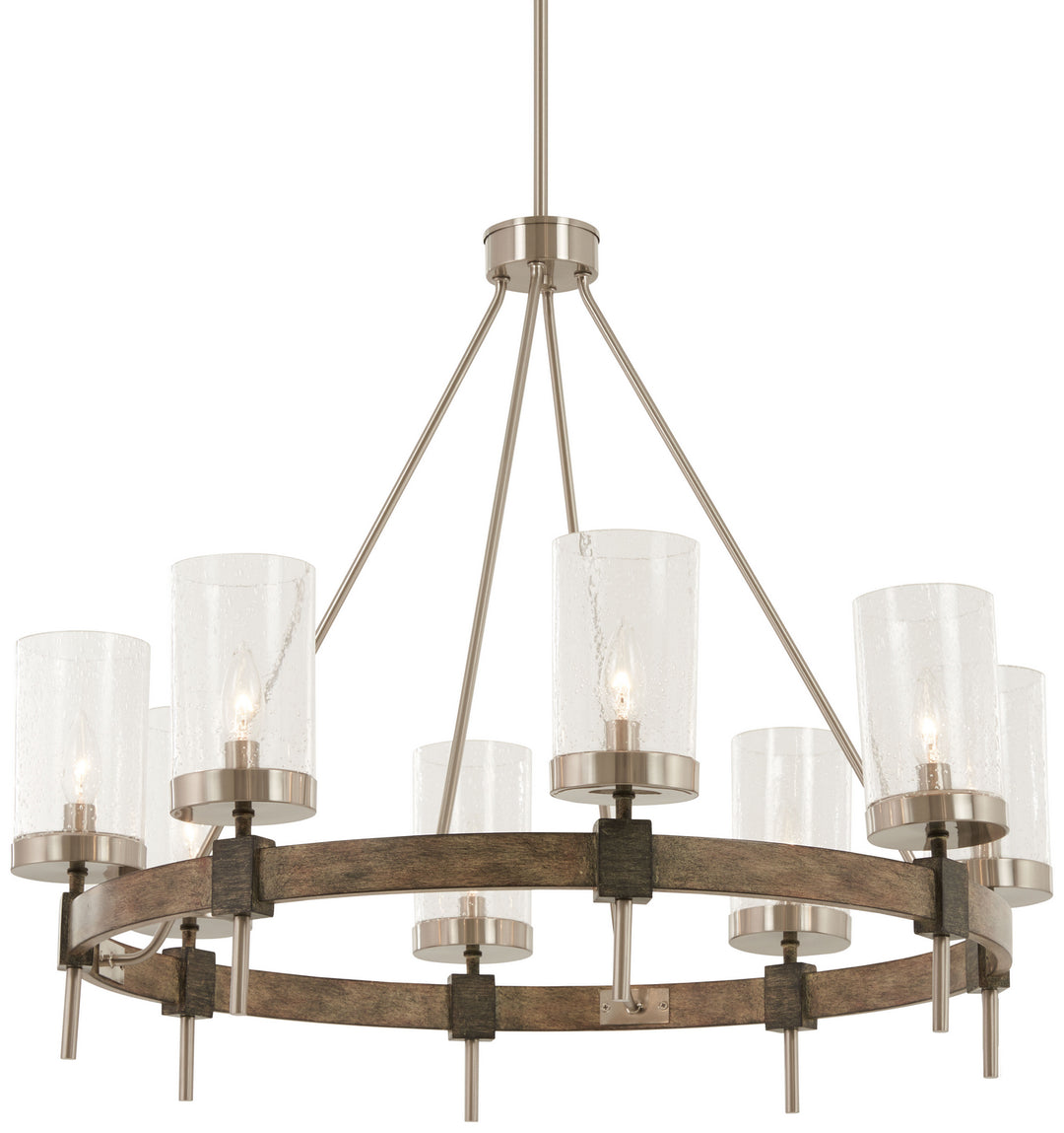 Minka-Lavery Bridlewood 4638-106 Chandelier Light - Stone Grey W/Brushed Nickel