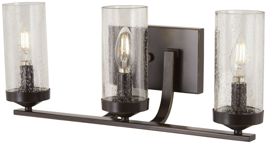 Minka-Lavery Elyton 4653-579 Bath Vanity Light 21 in. wide - Downton Bronze With Gold Highl