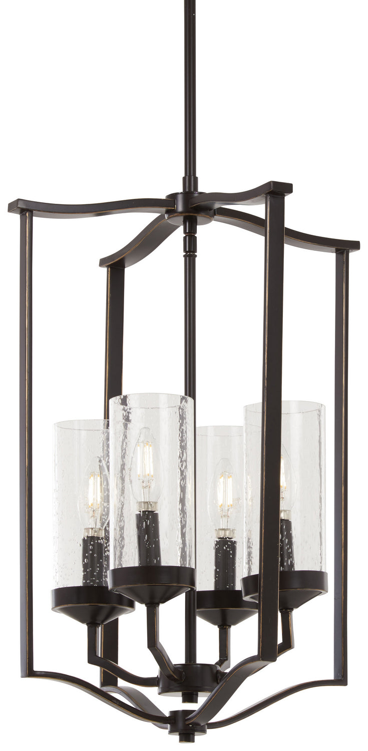 Minka-Lavery Elyton 4658-579 Pendant Light - Downton Bronze With Gold Highl