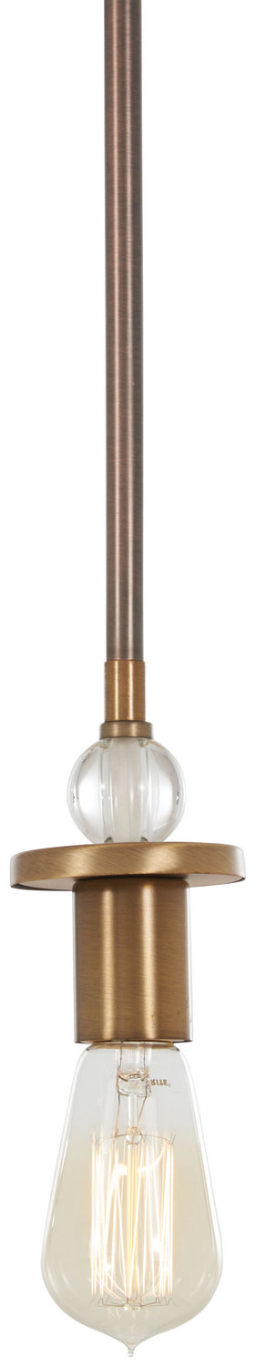 Minka-Lavery Safra 4731-113 Pendant Light - Harvard Court Bronze W/Natural