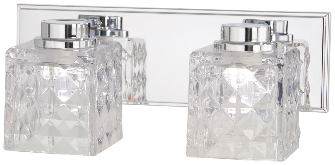Minka-Lavery Glorietta 4792-77-L Bath Vanity Light 15 in. wide - Chrome