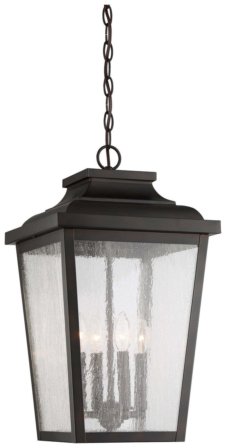 Minka-Lavery Lighting 72175-189 Irvington Manor Four Light Outdoor Chain Hung Outdoor Bronze / Dark