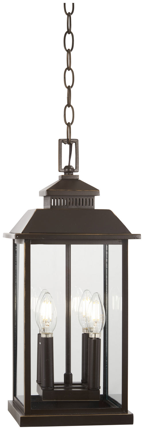 Minka-Lavery Lighting 72594-143C Miner's Loft Four Light Chain Hung Lantern Outdoor Bronze / Dark