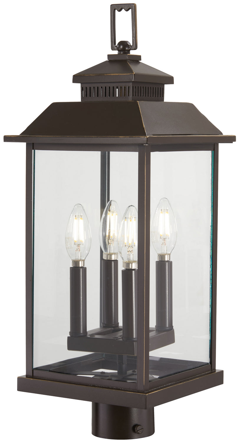 Minka-Lavery Lighting 72596-143C Miner's Loft Four Light Post Mount Outdoor Bronze / Dark