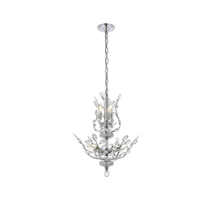 Elegant Orchid V2011D21C/RC Chandelier Light - Chrome