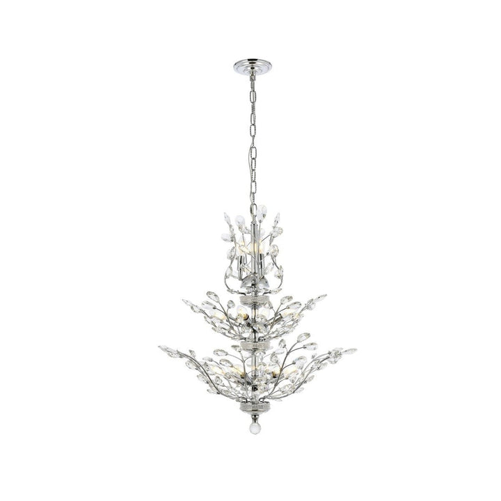 Elegant Orchid V2011D27C/RC Chandelier Light - Chrome