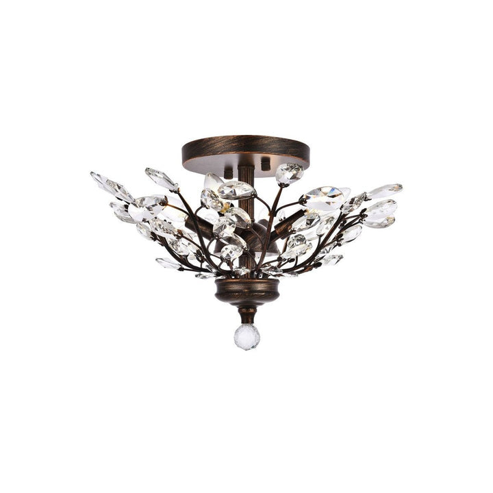 Elegant Orchid V2011F20DB/RC Ceiling Light - Dark Bronze