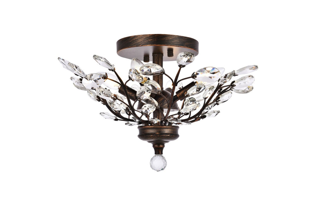 Elegant Orchid V2011F20DB/RC Ceiling Light - Dark Bronze