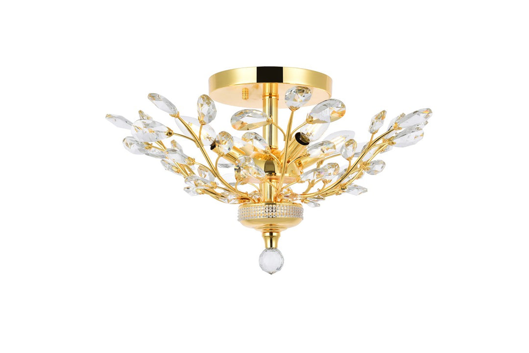 Elegant Orchid V2011F20G/RC Ceiling Light - Gold