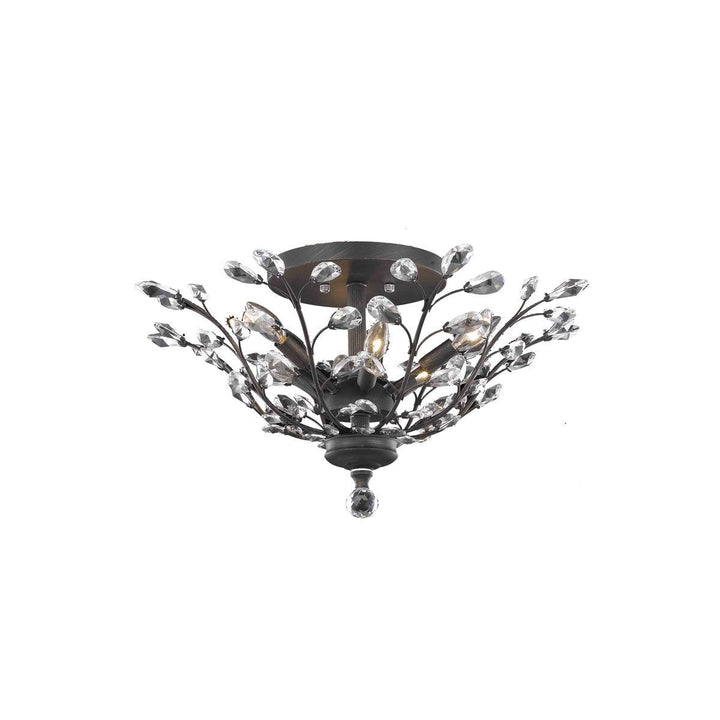 Elegant Orchid V2011F27DB/RC Ceiling Light - Dark Bronze