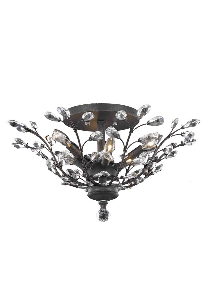 Elegant Orchid V2011F27DB/RC Ceiling Light - Dark Bronze